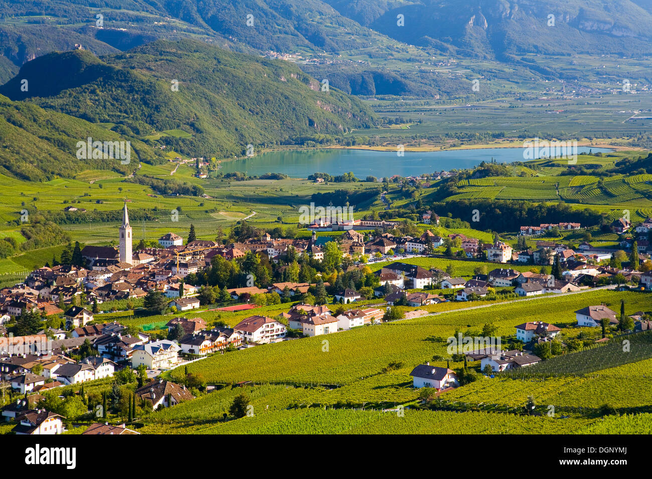 Kaltern village, province of Bolzano-Bozen, Italy, Europe Stock Photo
