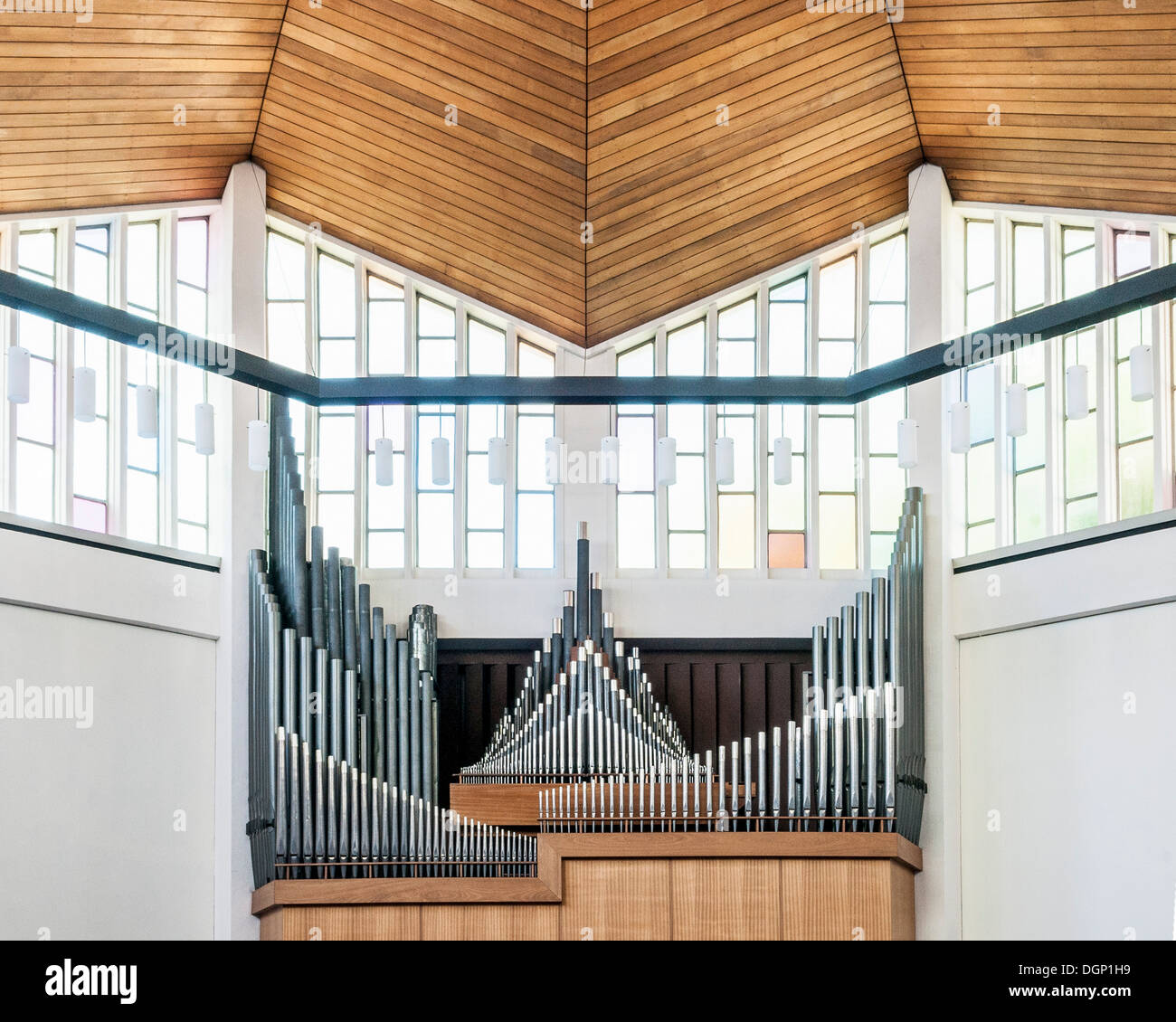 Guildford United Reformed Church, Guildford, United Kingdom. Architect: Unknown, 1967. Stock Photo