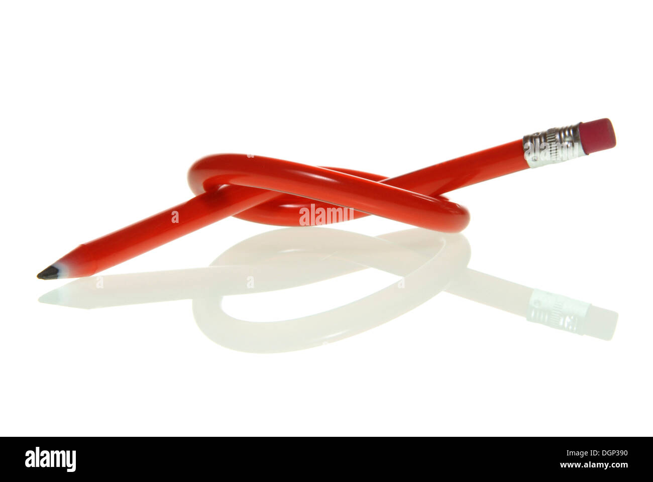 Pen with knot Stock Photo