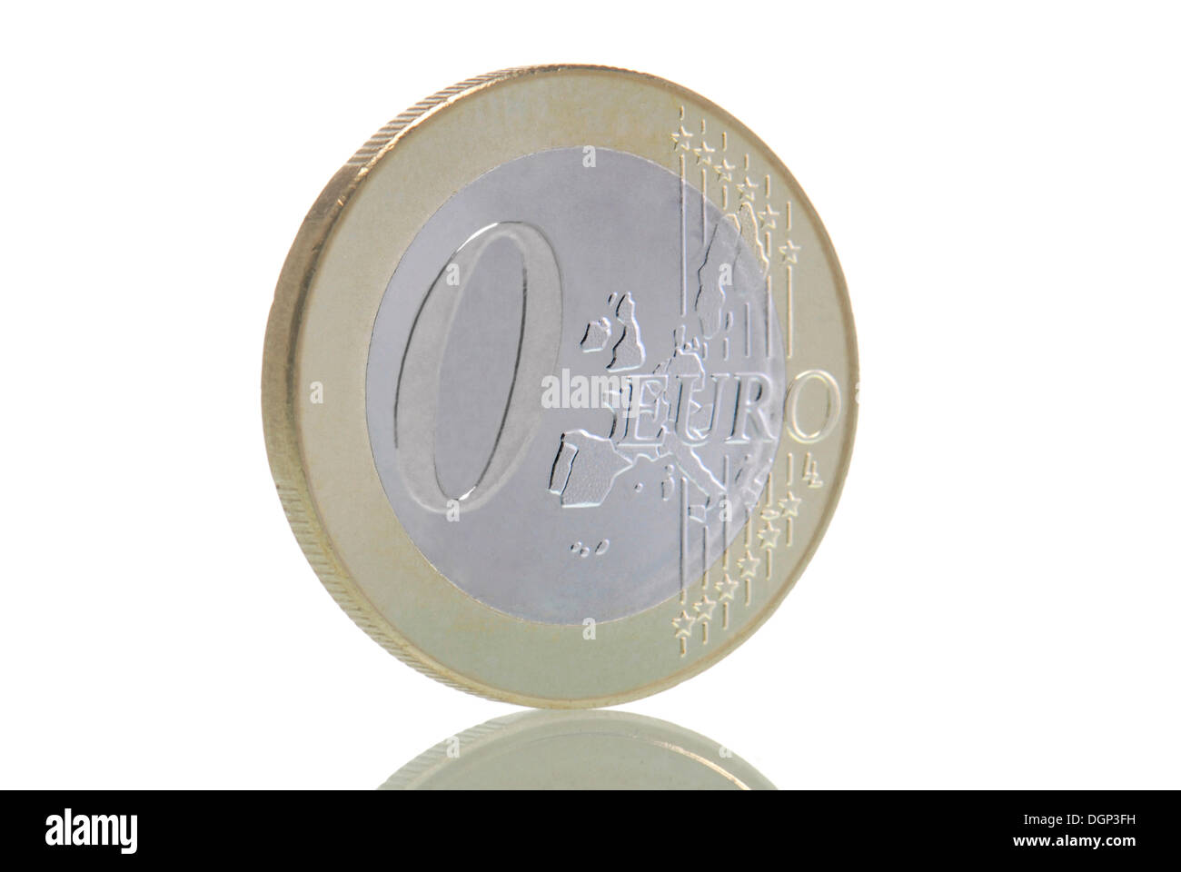 Zero euro coin Stock Photo