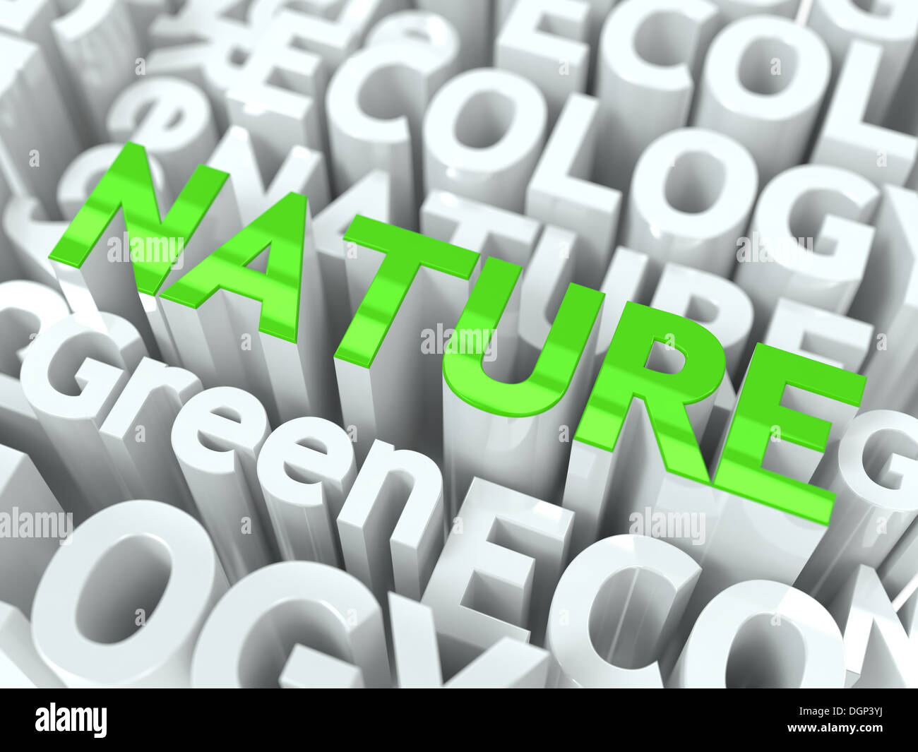 Nature Green Word Stock Photo Alamy