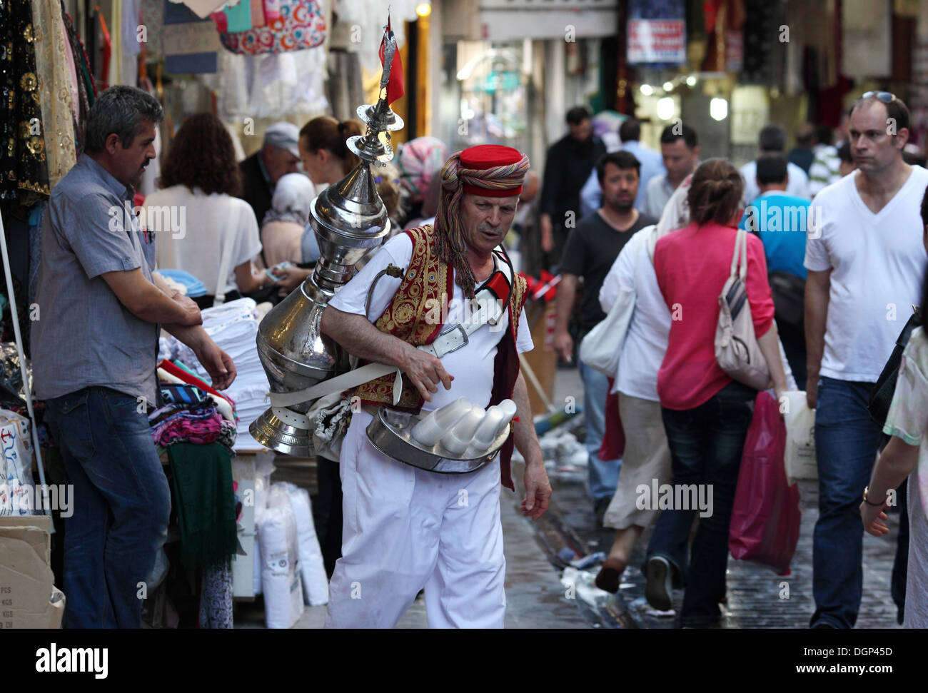 Istanbul, Turkey, tea vendor in a shopping mall Stock Photo 61951833