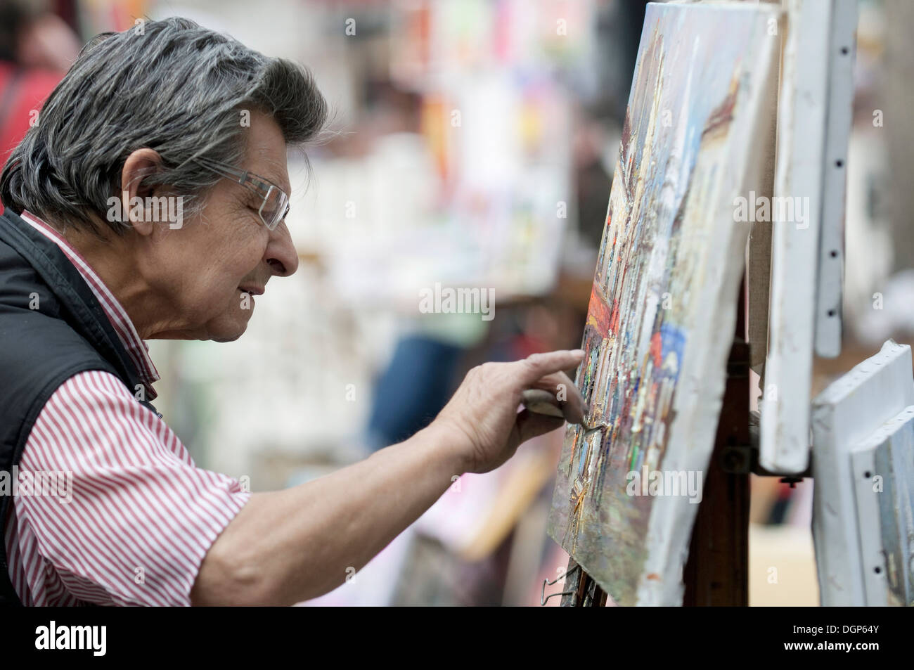 Street painters in Montmartre, Paris, France Stock Photo Alamy