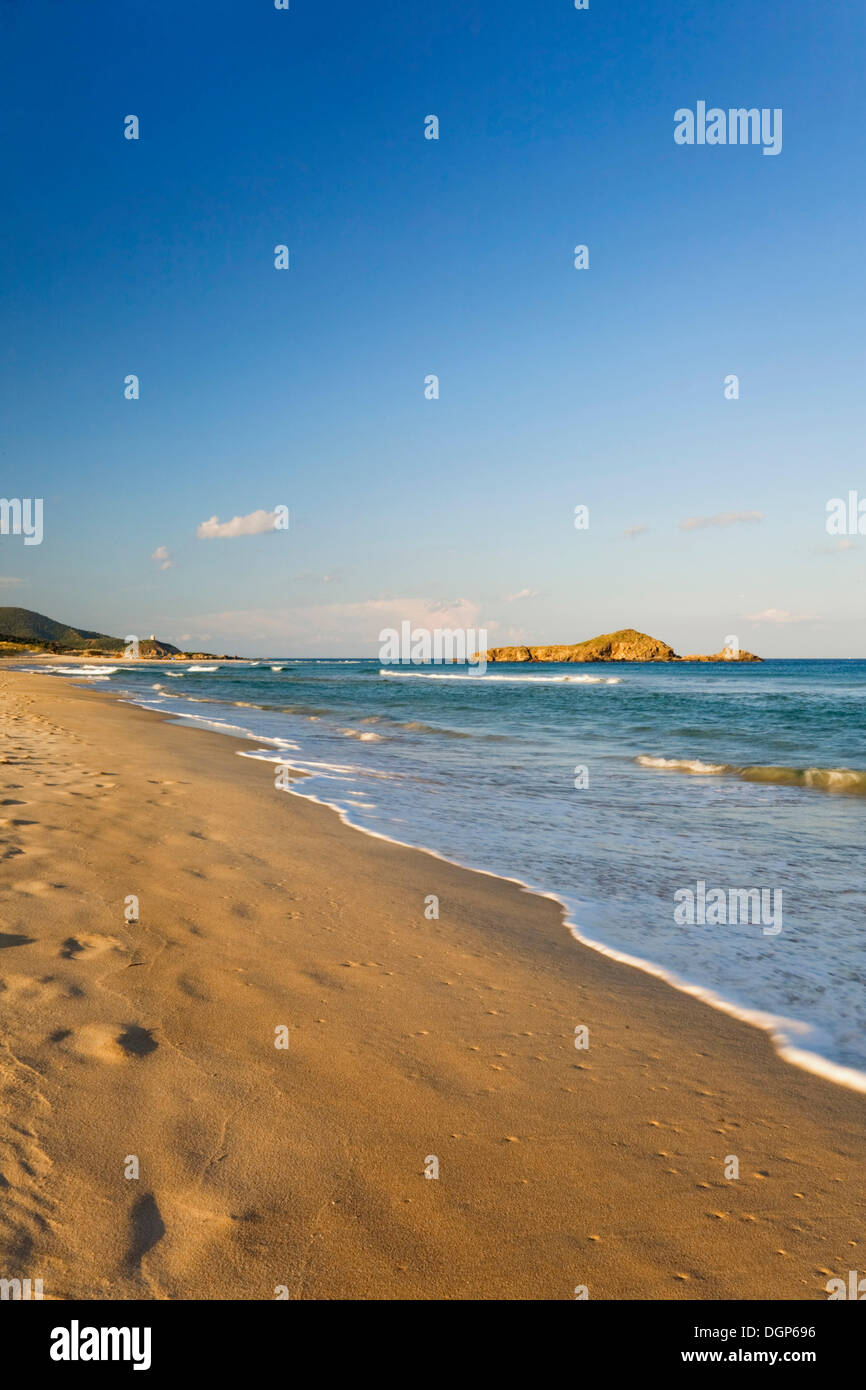 Spiaggia Sa Colonia beach on the Costa del Sud near Torre di Chia