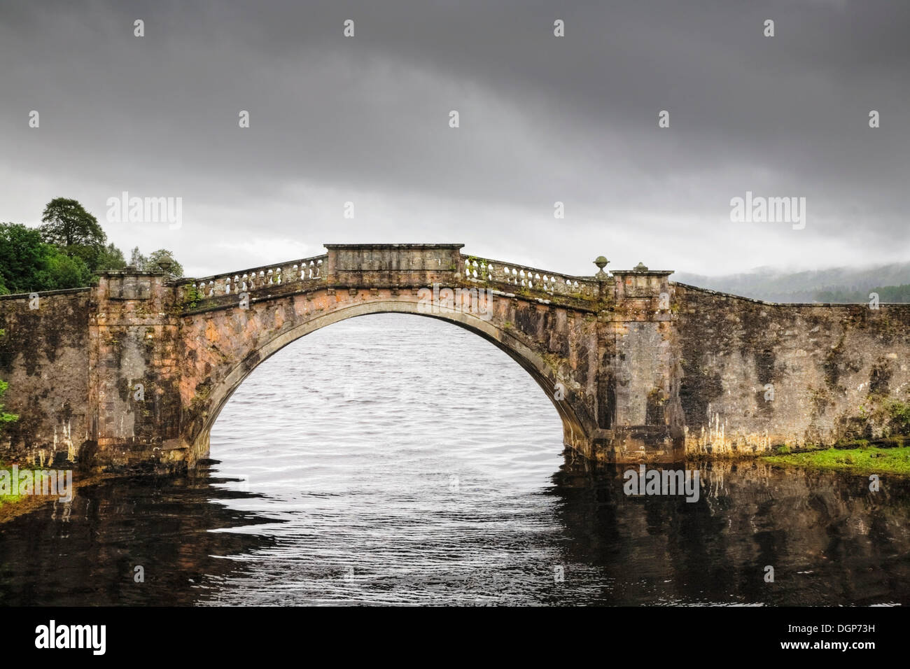 Old bridge near Inveraray on Loch Fyne, Argyll, Scotland, United Kingdom, Europe Stock Photo