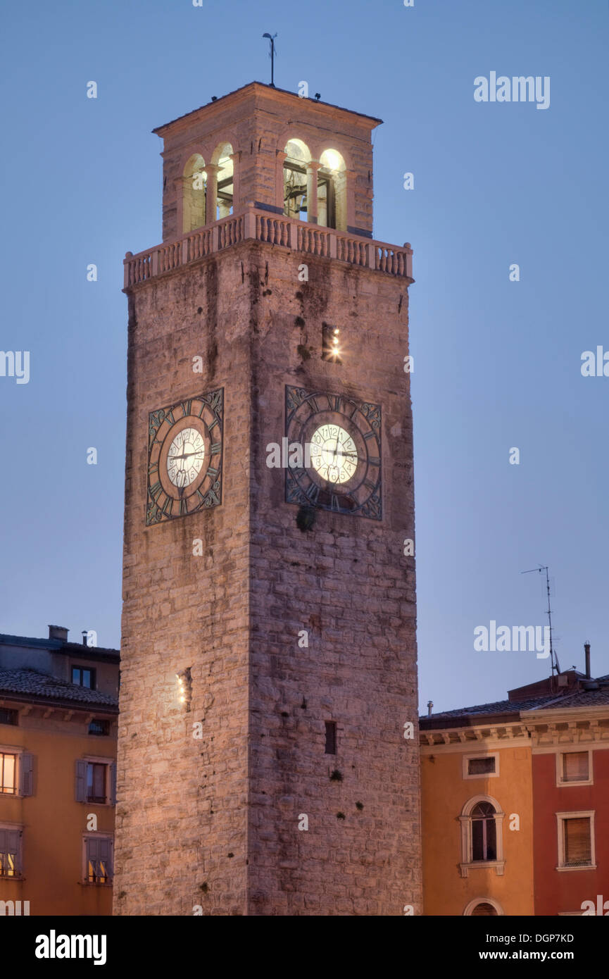 City tower Torre Apponale in Riva del Garda, Lake Garda, TrentinoAlto