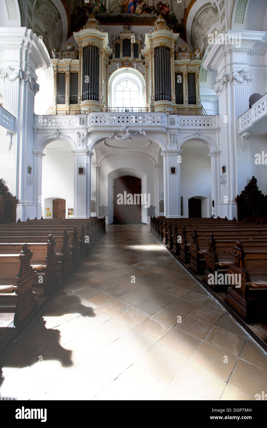 Germany, Baden Wuerttemberg, Interior of St Verena church Stock Photo