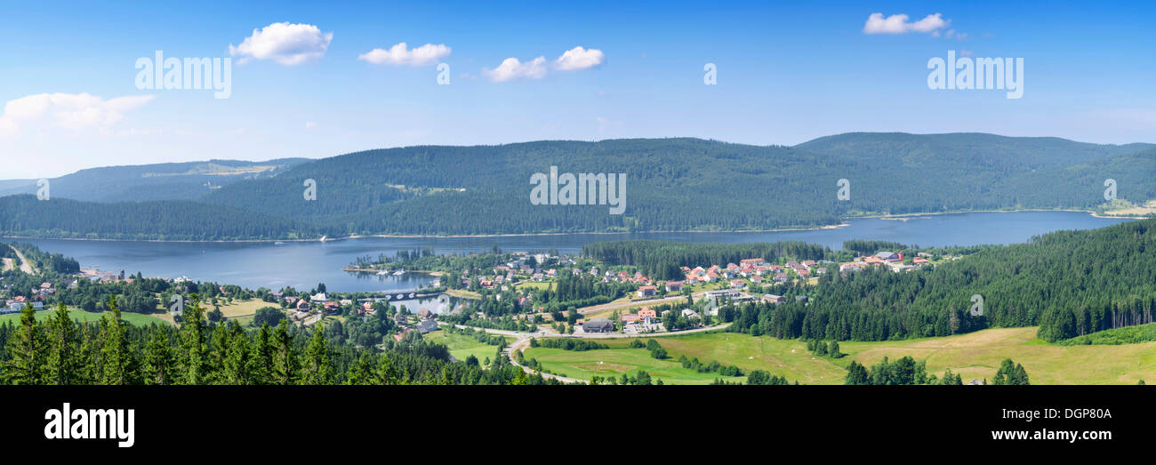 Schluchsee and Schluchsee Lake, Black Forest, Baden-Wuerrtemberg Stock Photo