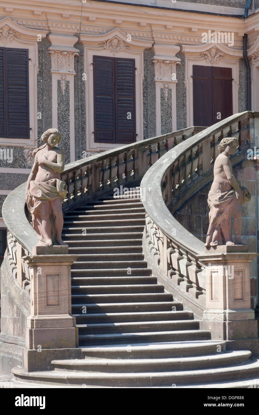 Schloss Favorite castle near Rastatt, Baden-Wuerttemberg Stock Photo