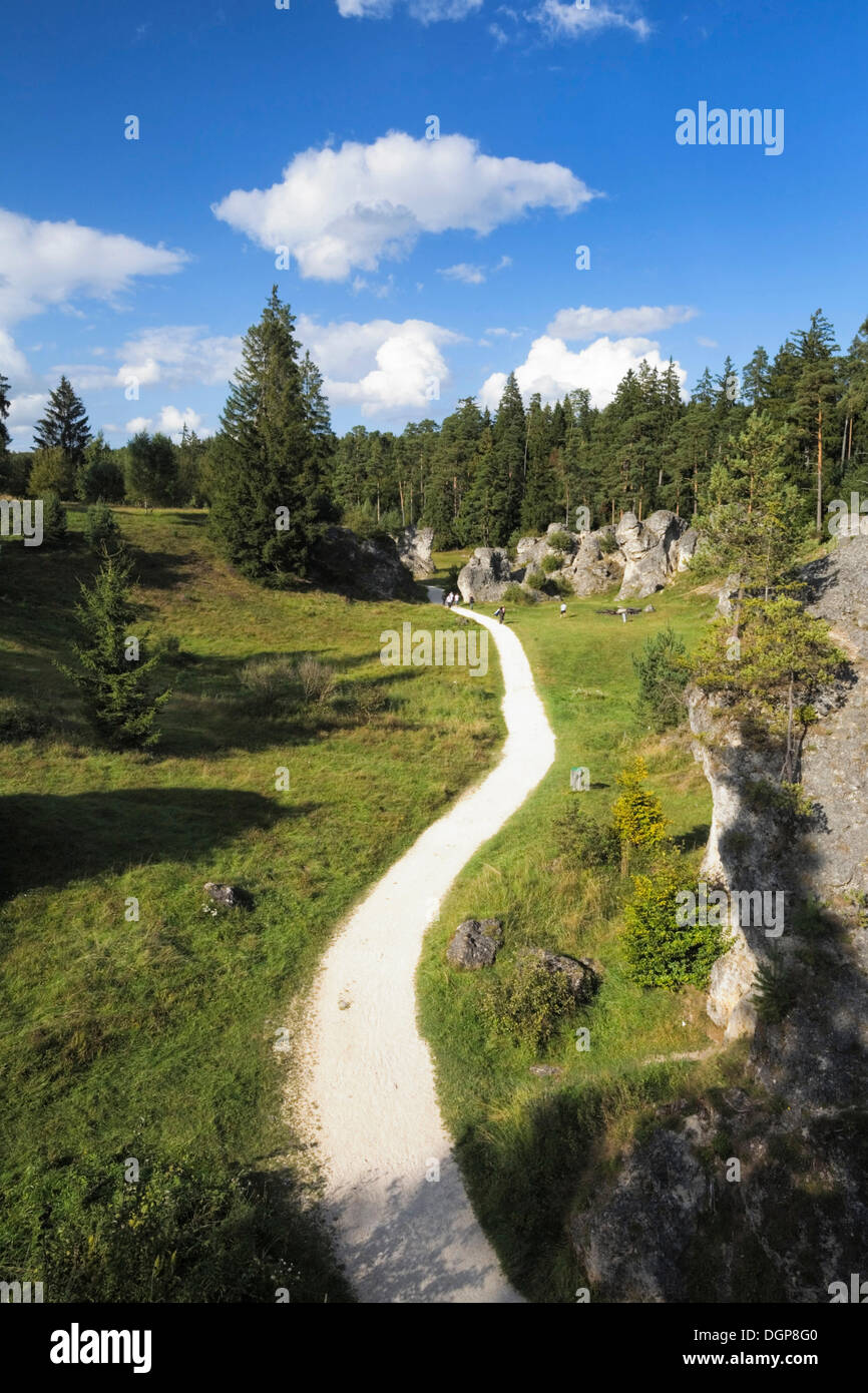 Wental valley in the Swabian Alb, Baden-Wuerttemberg Stock Photo