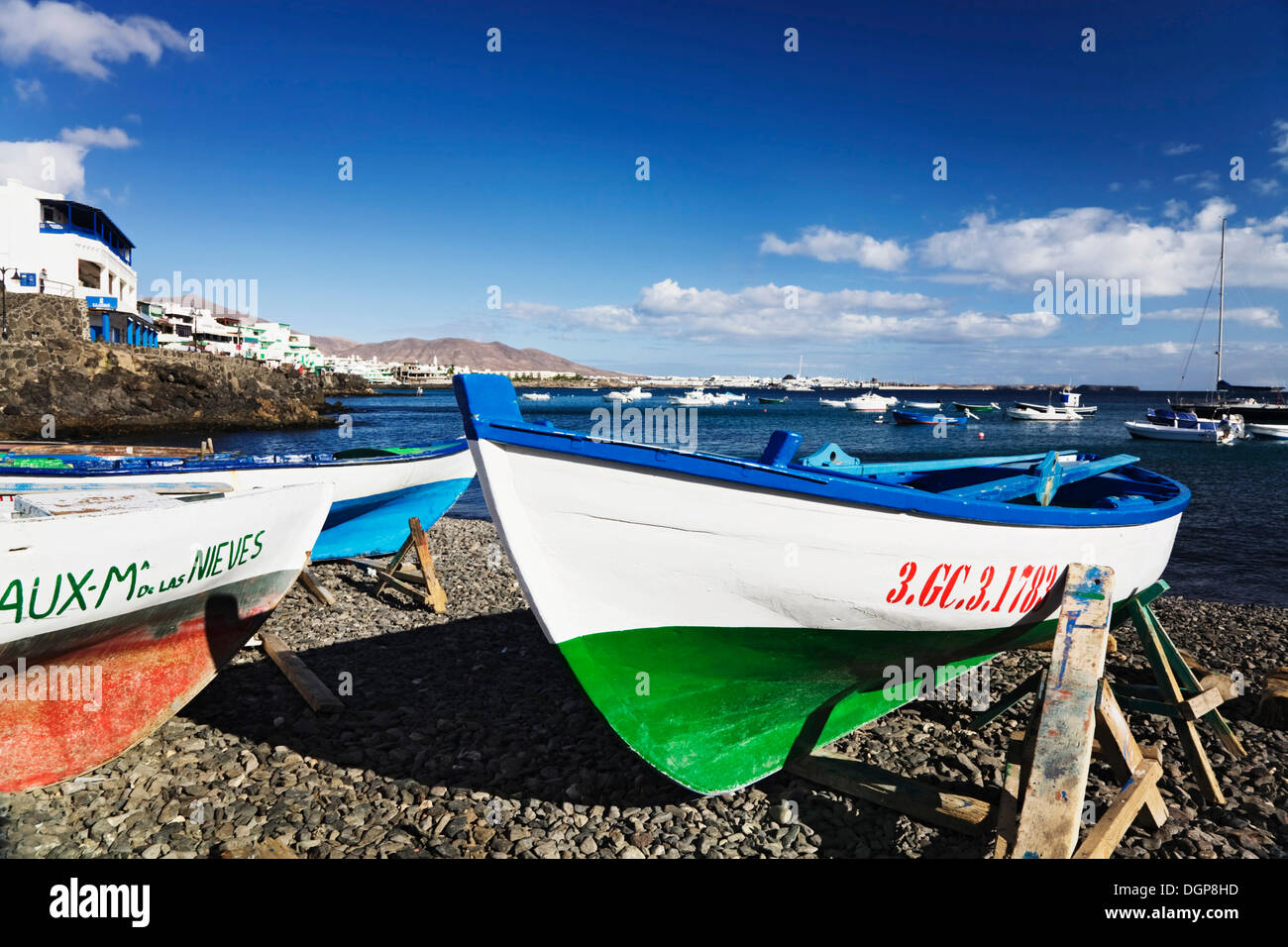 Fishing Boats At The Port Of Playa Blanca Lanzarote Canary
