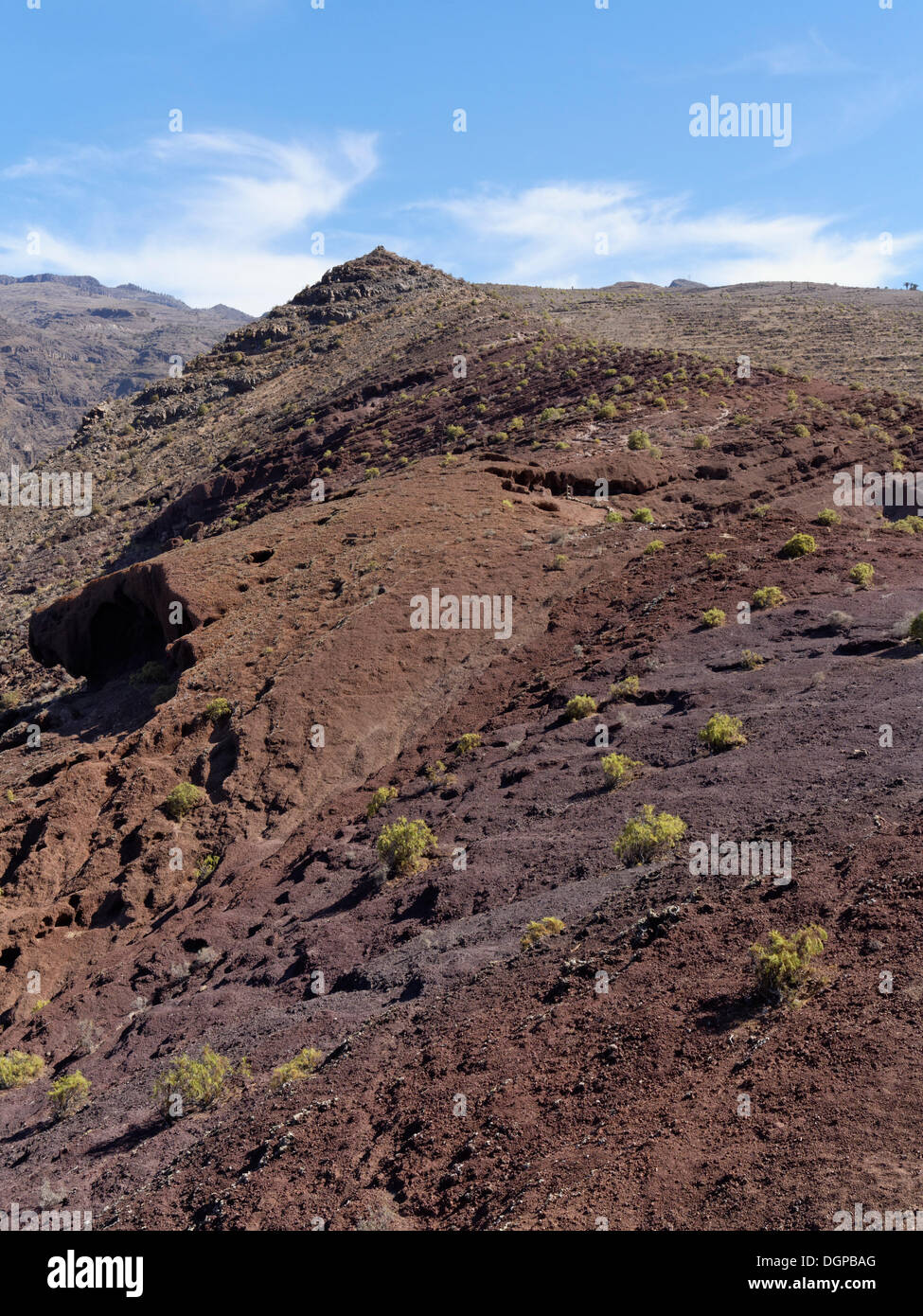 Volcanic rocks, Sendero Quise trail, Alajeró, La Gomera, Canary Islands, Spain, Europe Stock Photo