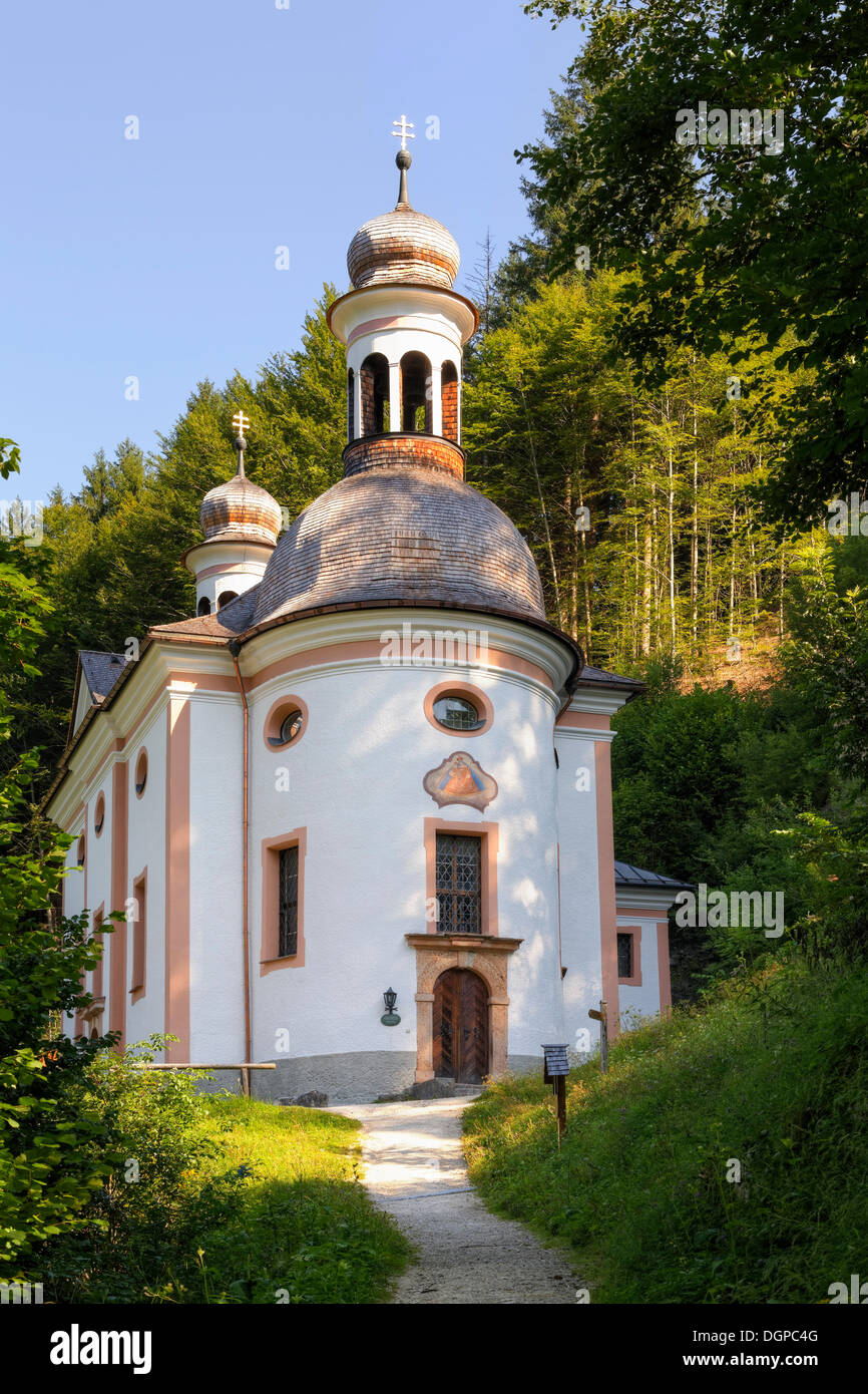 Pilgrimage Church of Maria on Kunterweg, Ramsau bei Berchtesgaden, Berchtesgadener Land, Upper Bavaria, Bavaria, PublicGround Stock Photo