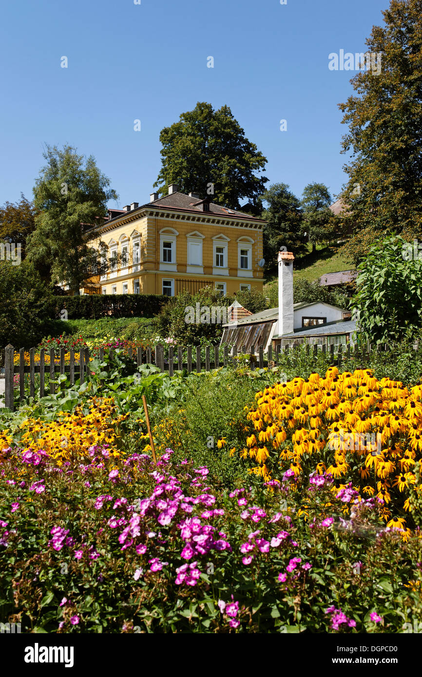 Ruler's Garden, open-air museum of Schmiedleithen, Gruenberg, Pyhrn-Eisenwurzen region, Traunviertel district, Upper Austria Stock Photo