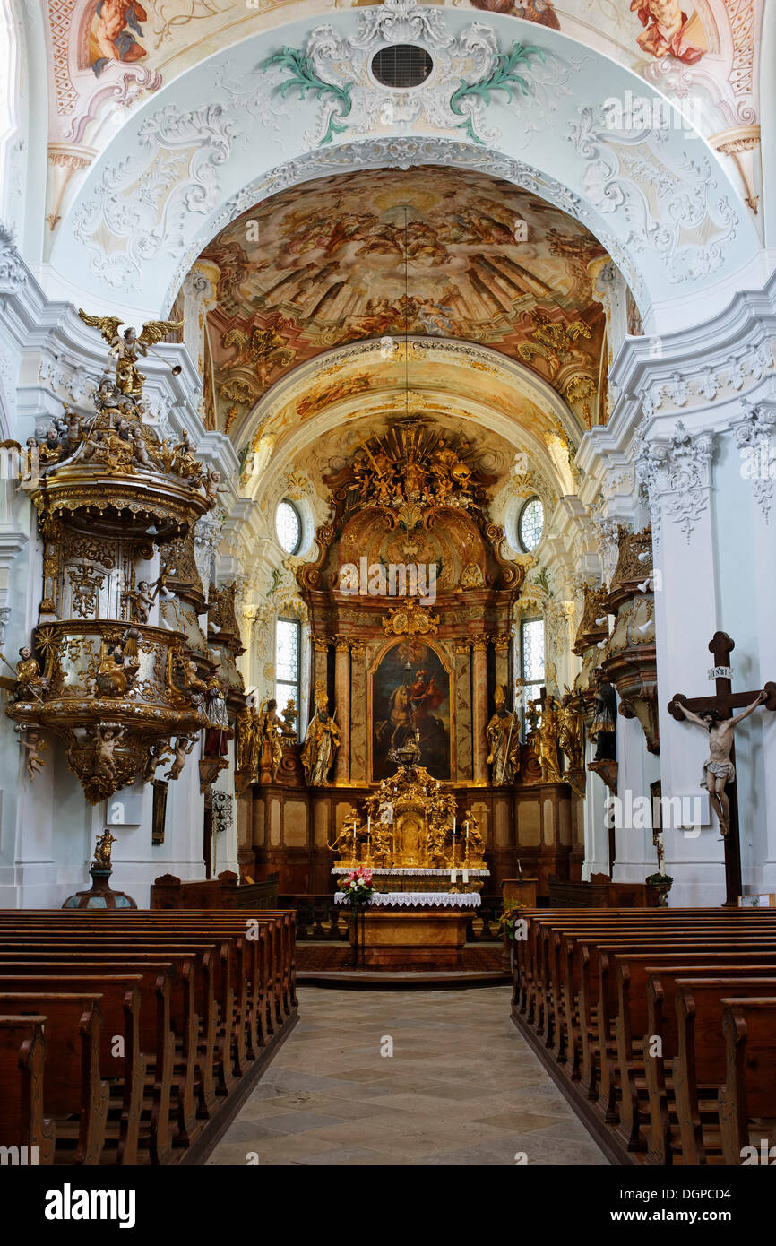 Parish Church of St. George, Pfarrkirchen bei Bad Hall, Traunviertel district, Upper Austria, Austria Stock Photo