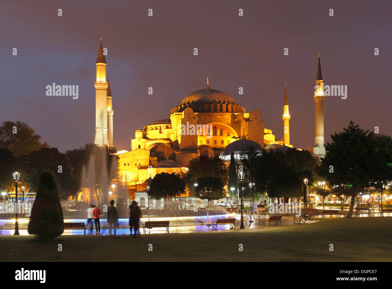 Hagia Sophia, Ayasofya, Sultan Ahmed Park, Istanbul, european side, Turkey, Europe Stock Photo
