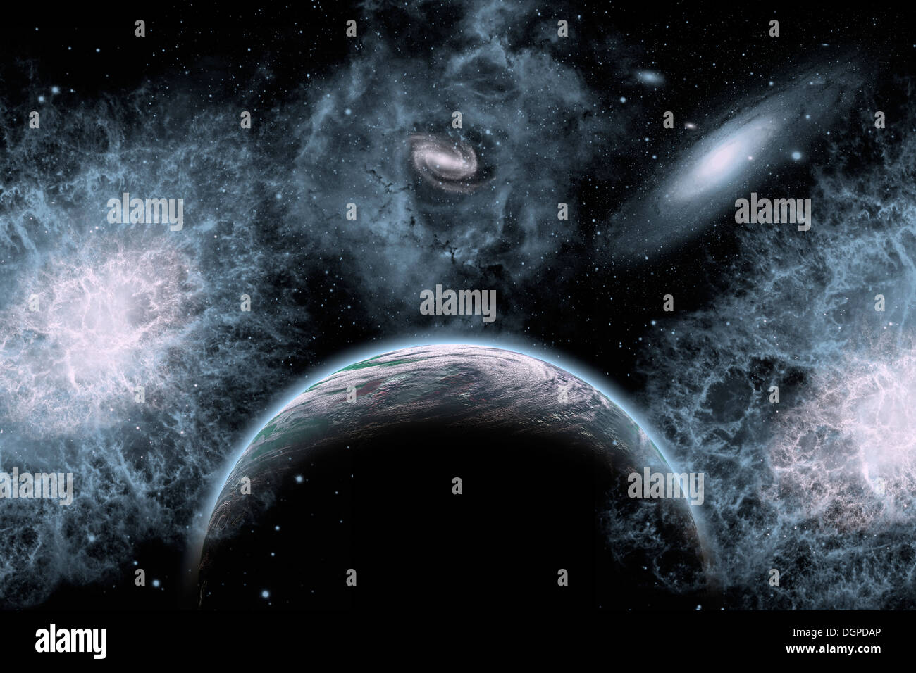 Nebulous World. Stock Photo