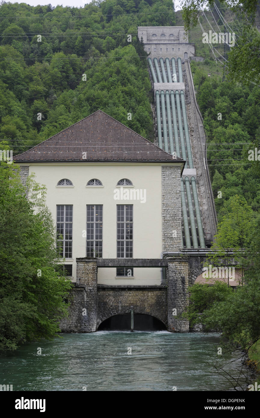 hydro electric power station in germany Stock Photo