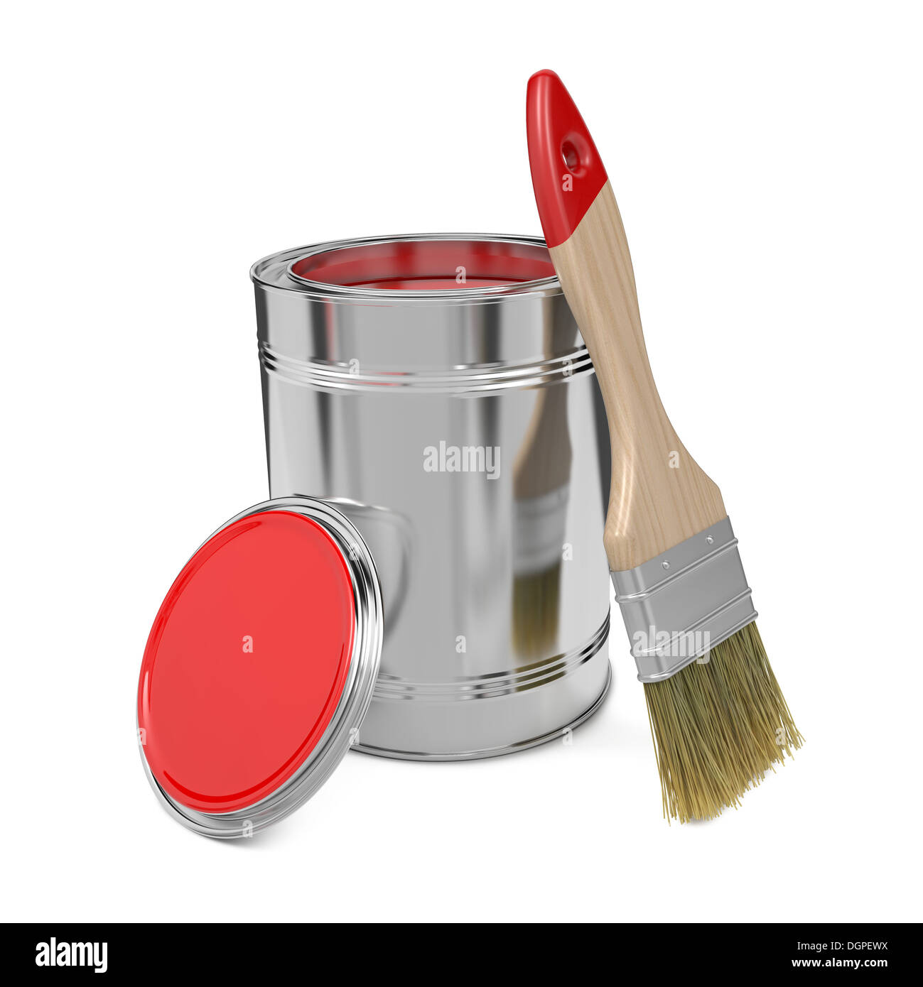 Small paint brush on white Cut Out Stock Images & Pictures - Page 3 - Alamy