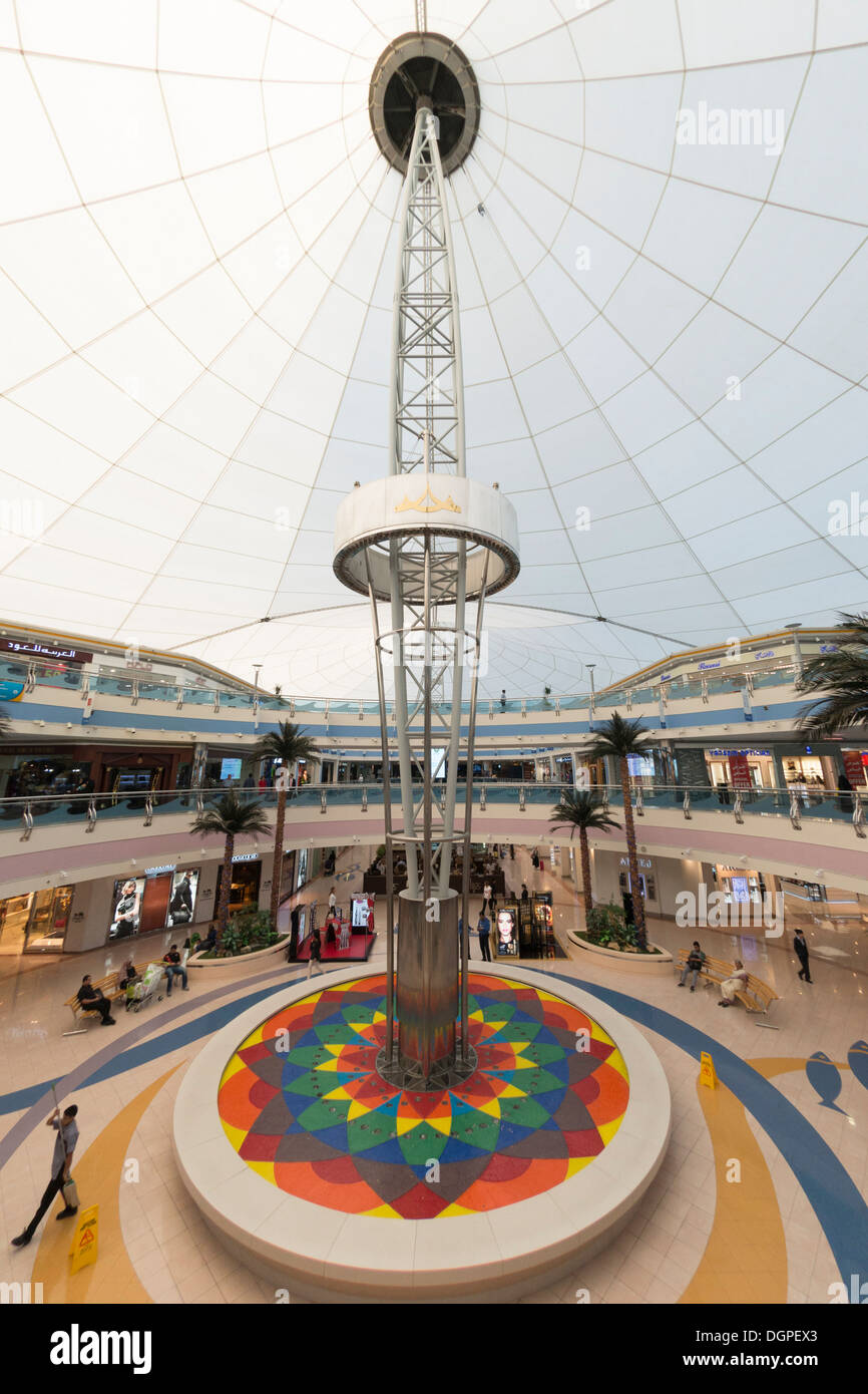 Interior of Marina Mall shopping centre in Abu Dhabi United Arab Emirates Stock Photo