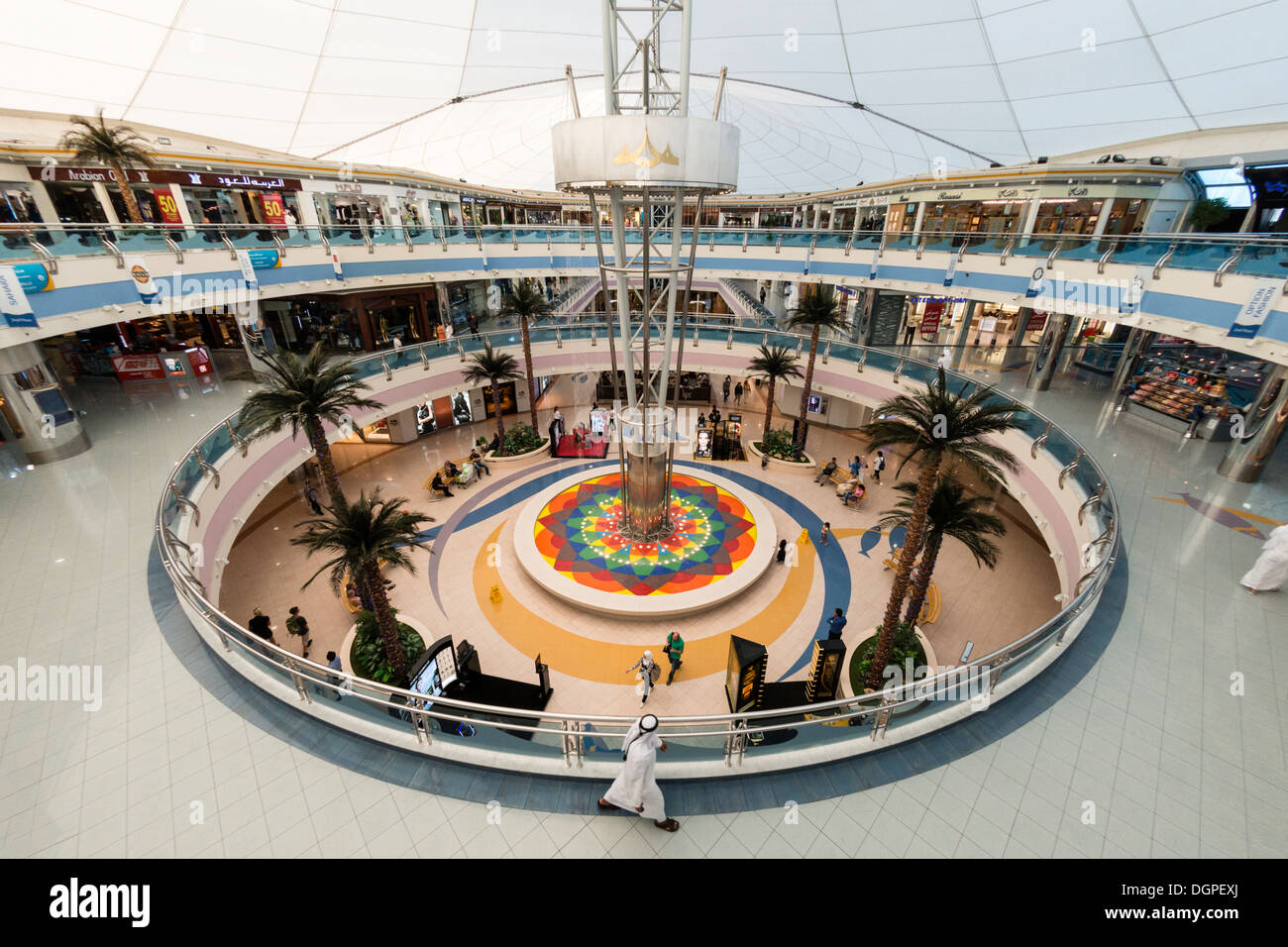 Interior of Marina Mall shopping centre in Abu Dhabi United Arab Emirates Stock Photo