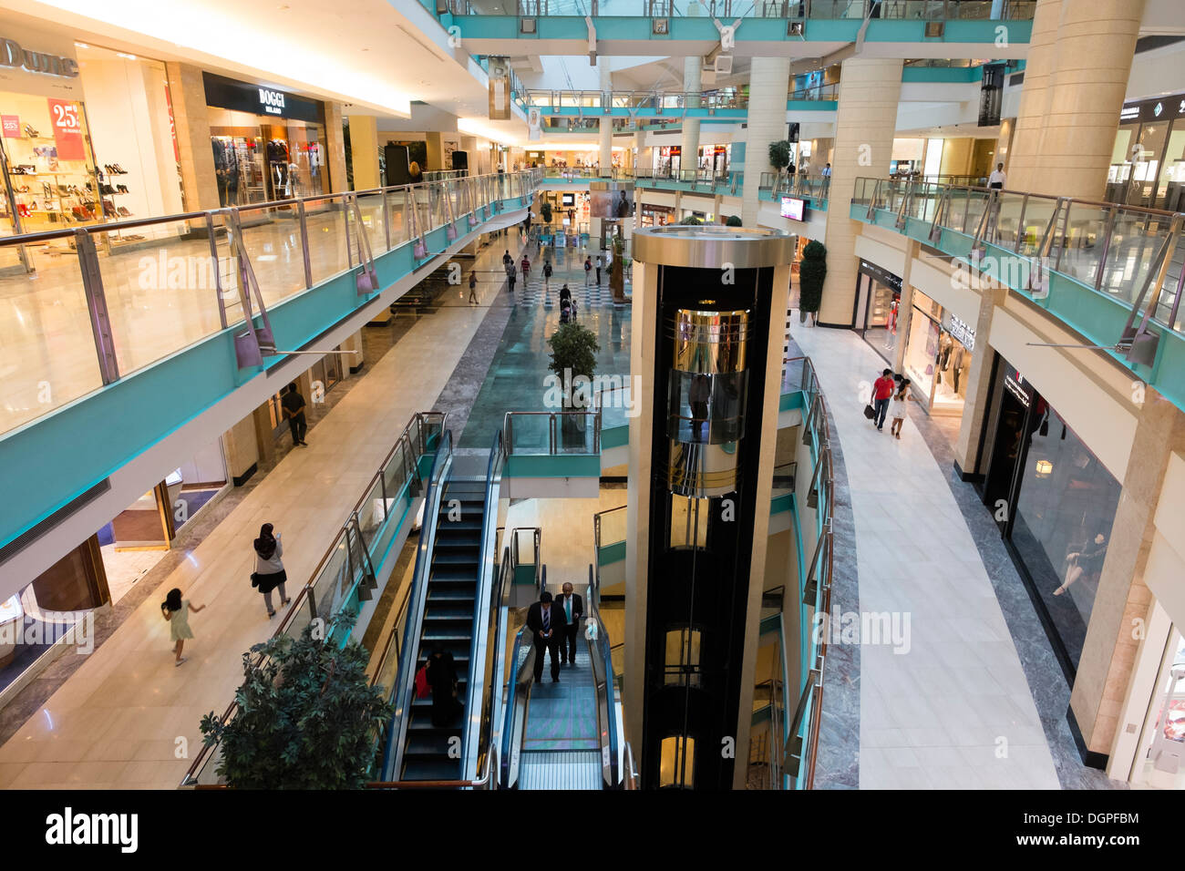 Interior of Abu Dhabi mall shopping centre in Abu Dhabi UAE Stock Photo