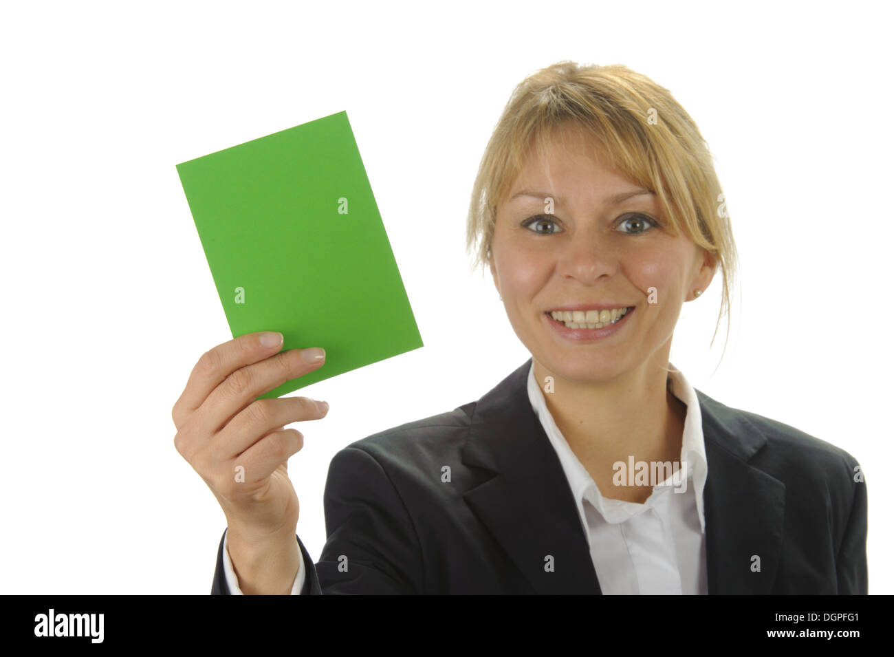 green card for acceptance Stock Photo