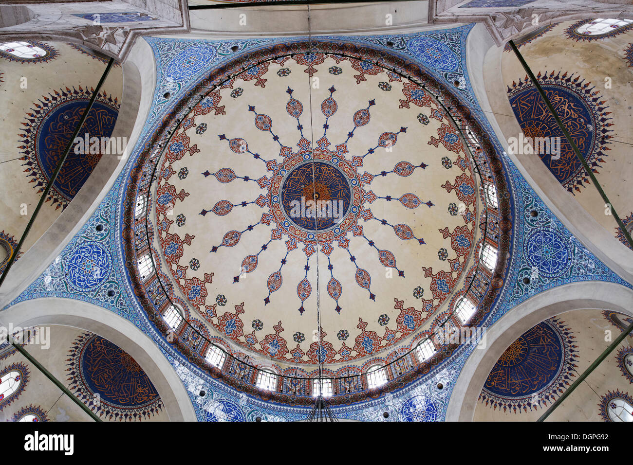 Dome, Sokollu Mehmet Pasha Mosque, Sultanahmet historic district, Istanbul, Turkey, Europe Stock Photo