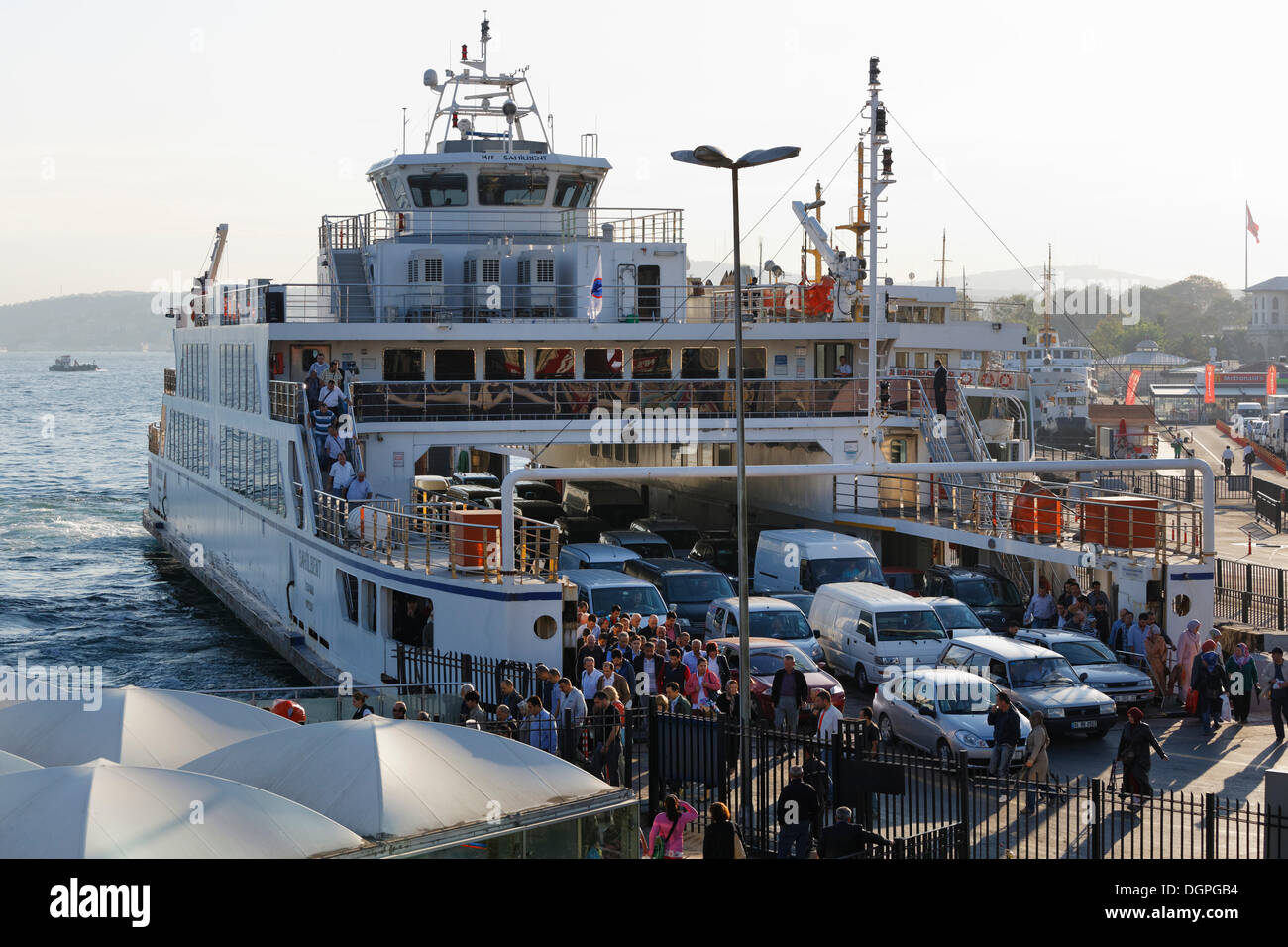 Car ferry, Eminönü ferry port, Bosphorus, Istanbul, european side, Turkey, Europe, PublicGround Stock Photo