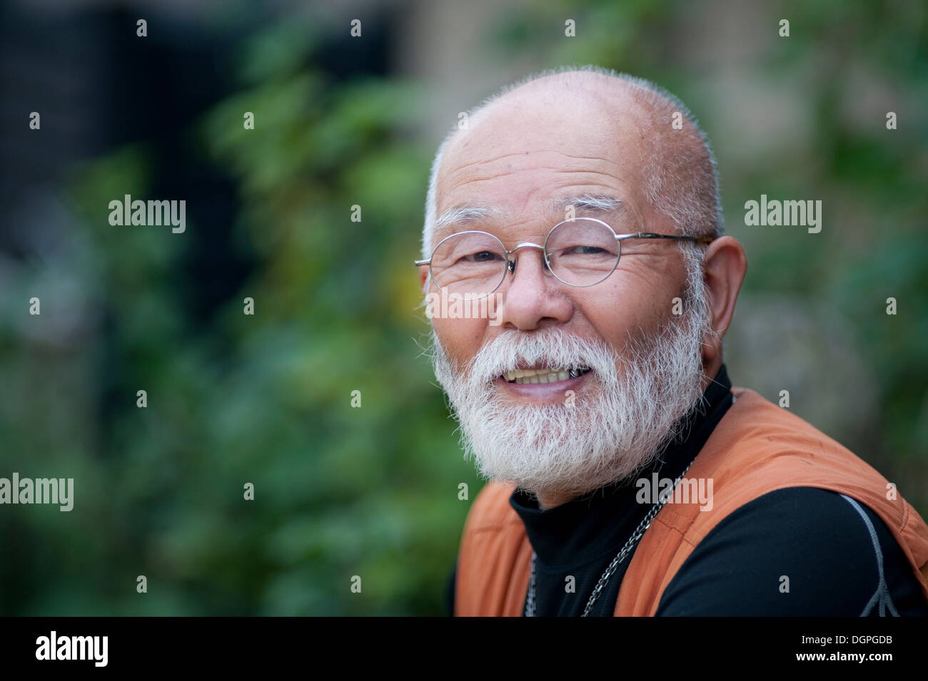 Close up of senior man smiling, portrait Stock Photo