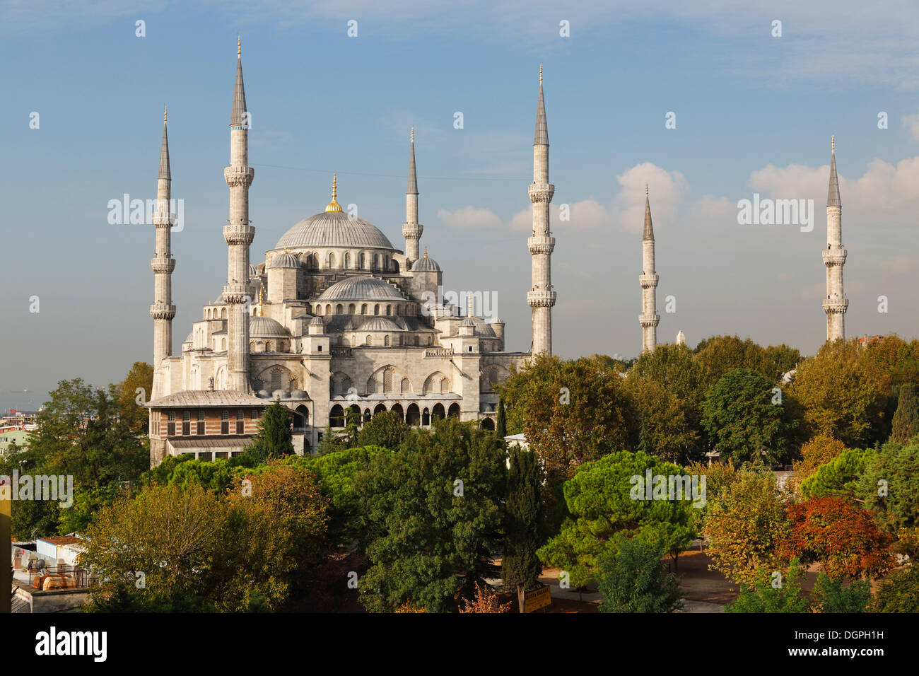 Blue Mosque, Sultan Ahmed Mosque or Sultanahmet Camii, Istanbul, European side, Istanbul Province, Turkey, European side Stock Photo