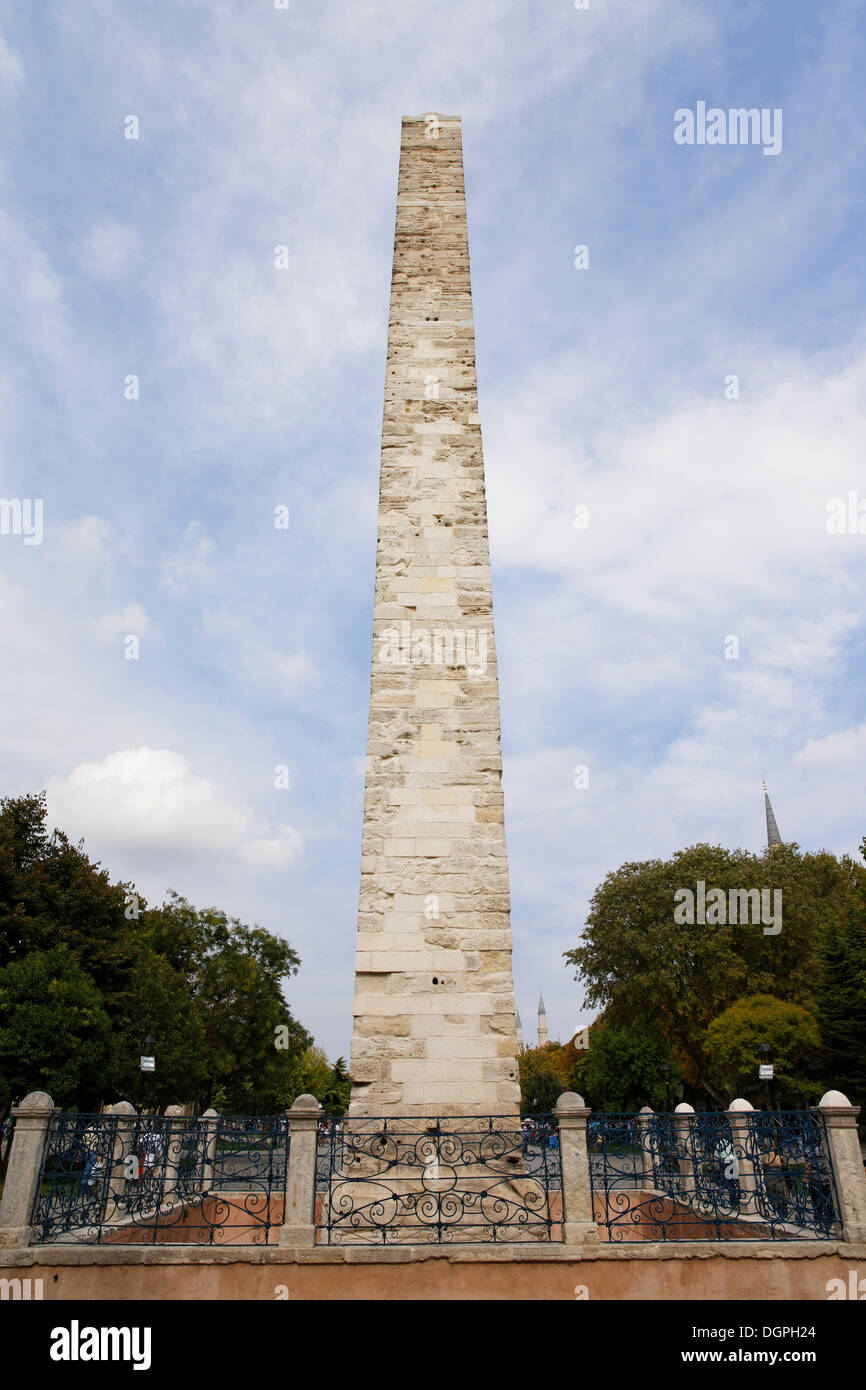 Obelisk of Constantine VII Porphyrogenitus in the Hippodrome or At Meydani square, Istanbul, European side, Istanbul Province Stock Photo