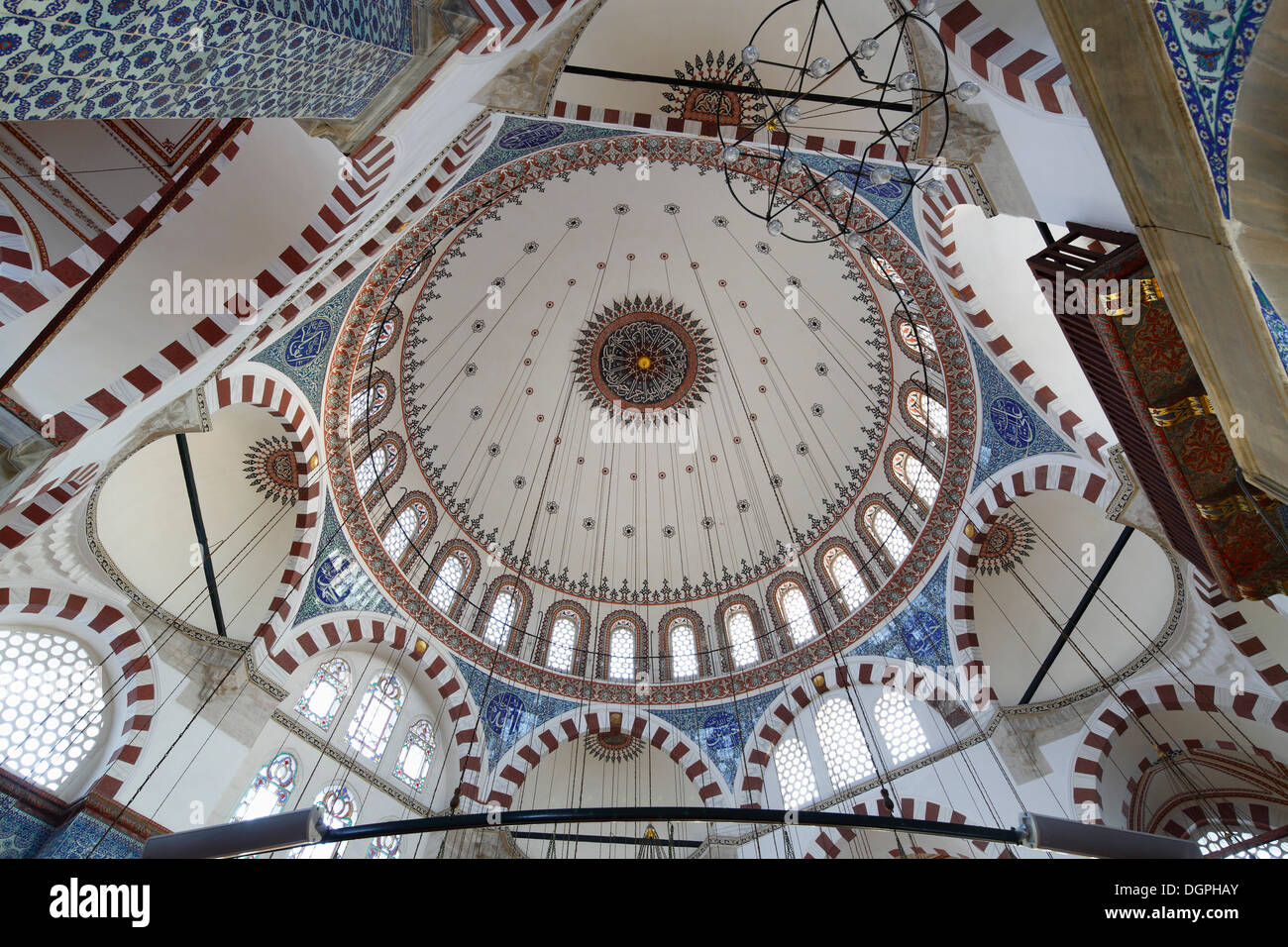 Dome of the Ruestem Pasha Mosque, Istanbul, Turkey, Europe, Istanbul, Istanbul Province, Turkey Stock Photo