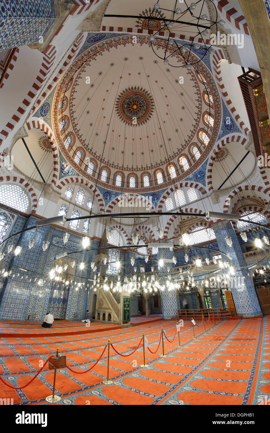 Ruestem Pasha Mosque, Eminönü, Istanbul, European side, Istanbul Province, Turkey, European side Stock Photo