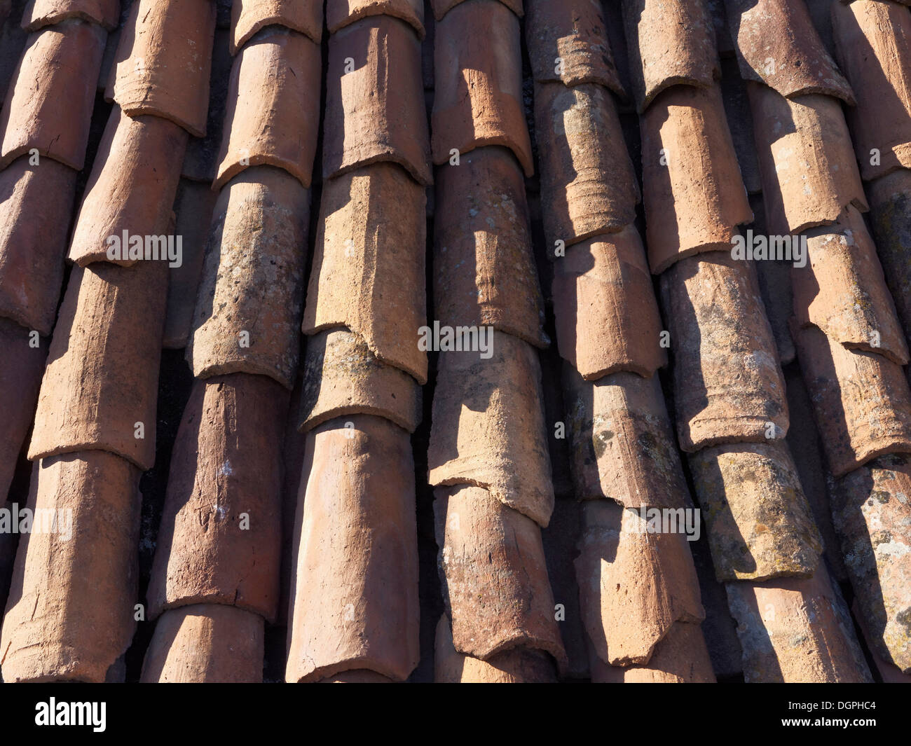 Tiled roof, Vallehermoso, La Gomera, Vallehermoso, La Gomera, Canary Islands, Spain Stock Photo