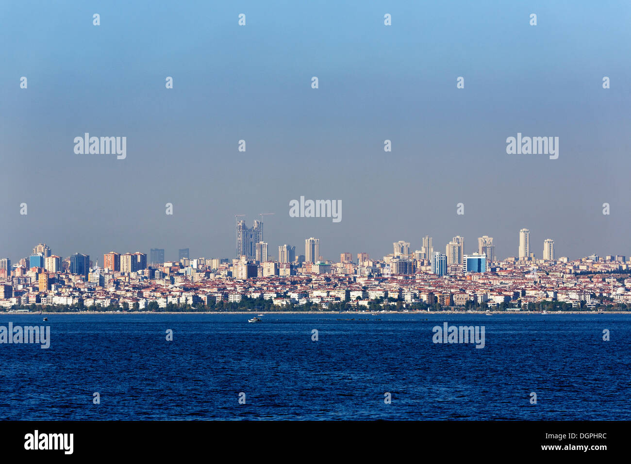 Marmara Sea and the Asian side of Istanbul, Istanbul, Asian side, Istanbul Province, Turkey Stock Photo