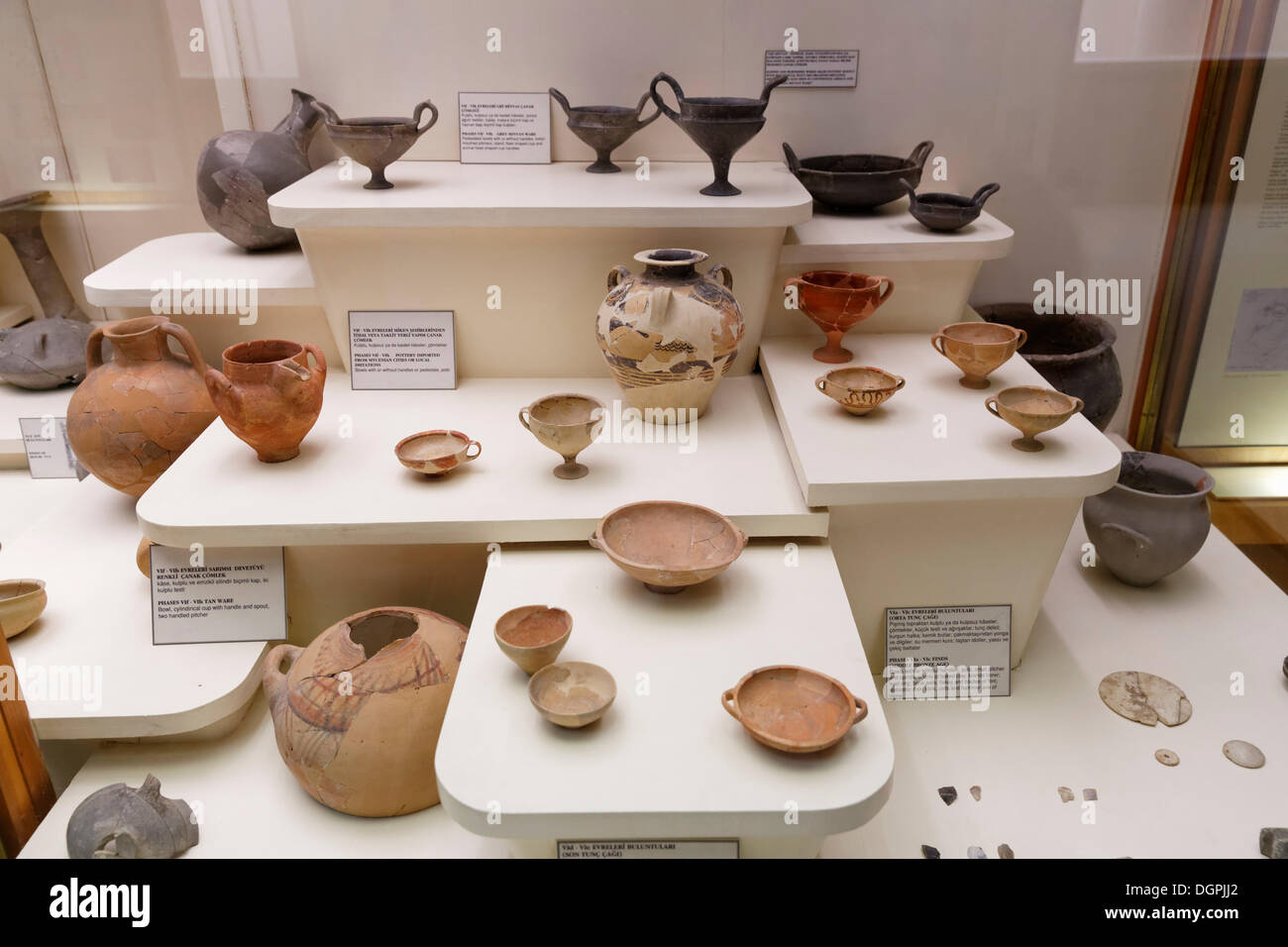 Finds from Troy VI, Istanbul Archaeology Museum, Sarayburnu, Istanbul, European side, Istanbul Province, Turkey, European side Stock Photo