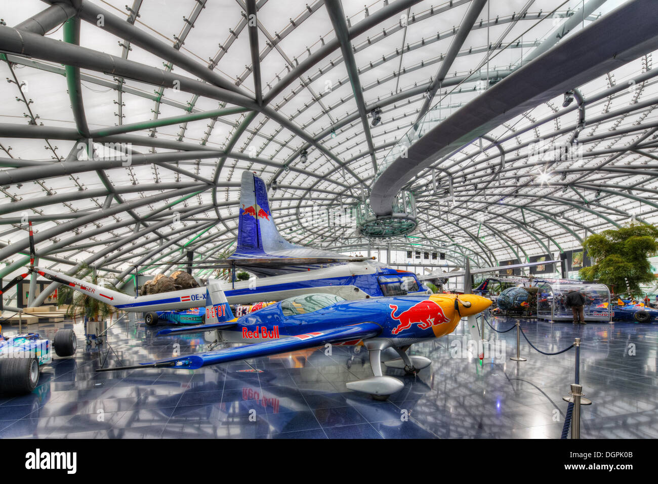 Hangar-7 aircraft museum, Maxglan, Salzburg, Salzburg State, Austria Stock Photo