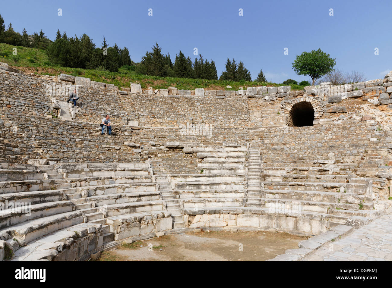 Odeion or Odeon, small theatre, Ephesus, Selçuk, İzmir Province, Aegean Region, Turkey Stock Photo