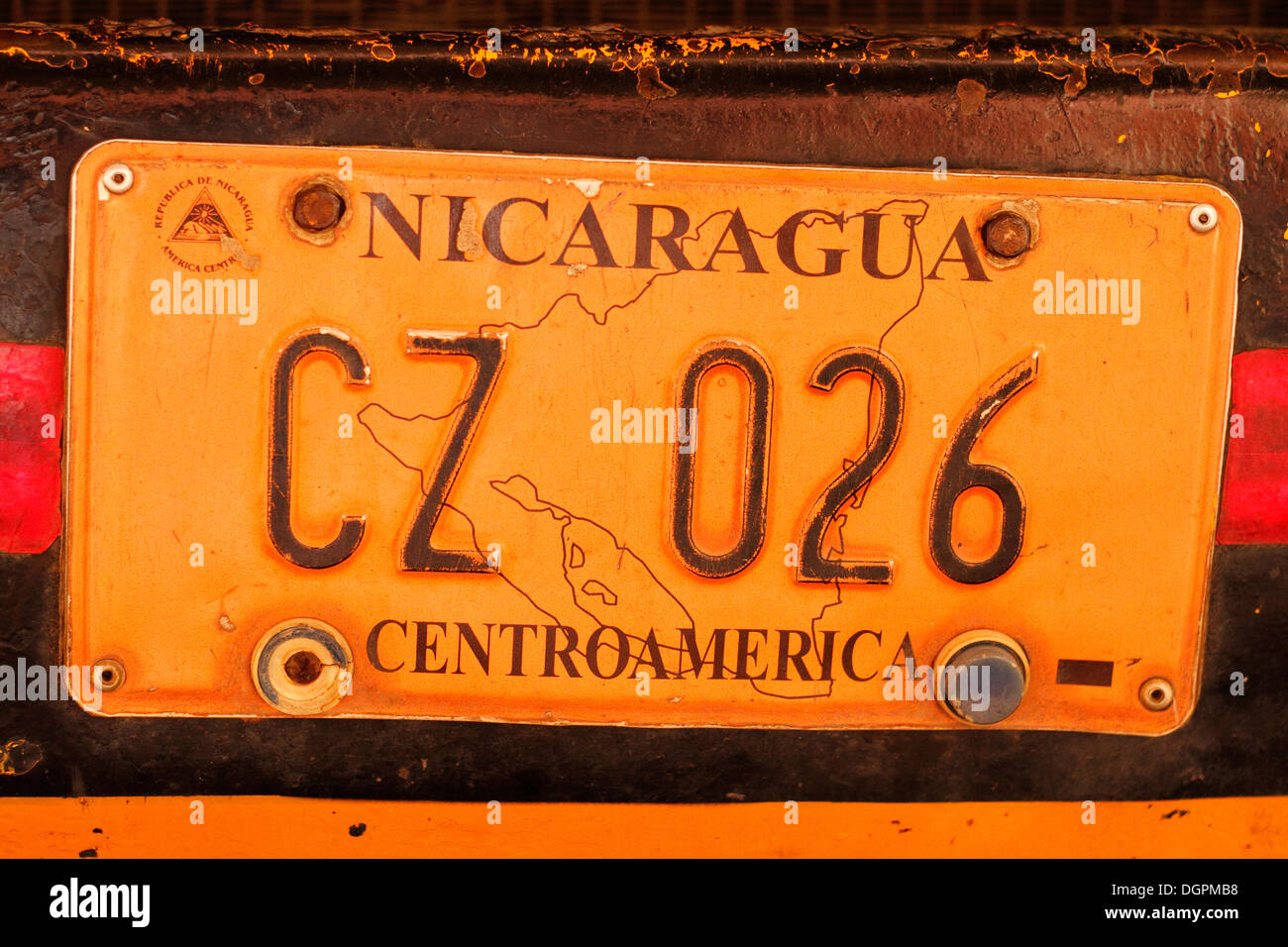 Bus registration in the bus station of Jinotepe, Nicaragua. Stock Photo