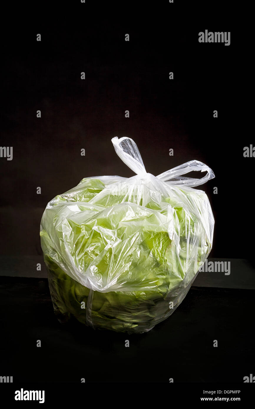 Salad in a plastic bag Stock Photo Alamy