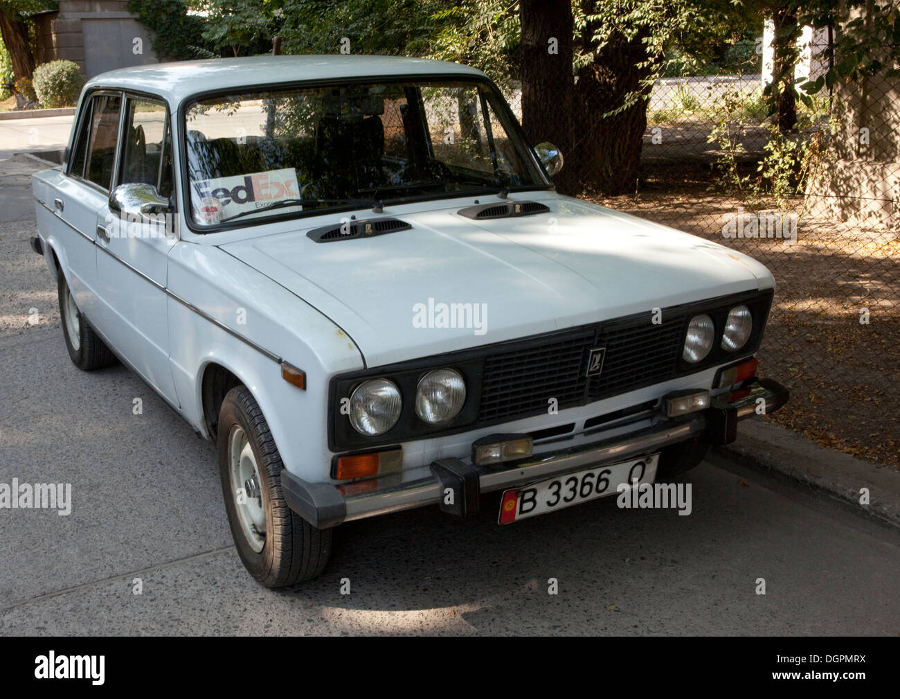 Fedex Old Lada Car, Bishkek, Kyrgyzstan Stock Photo Alamy