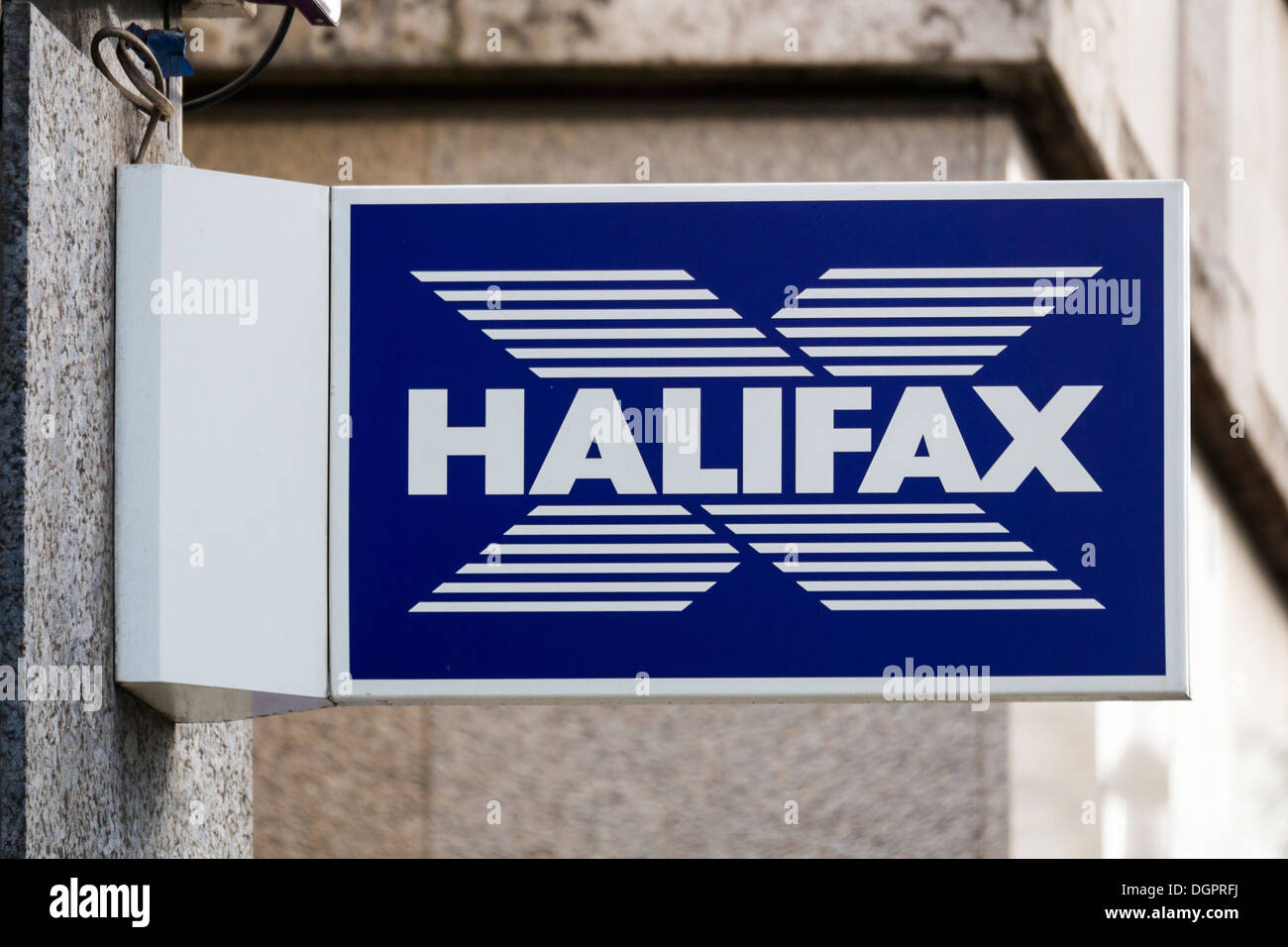Halifax Building Society Sign Stock Photo Alamy
