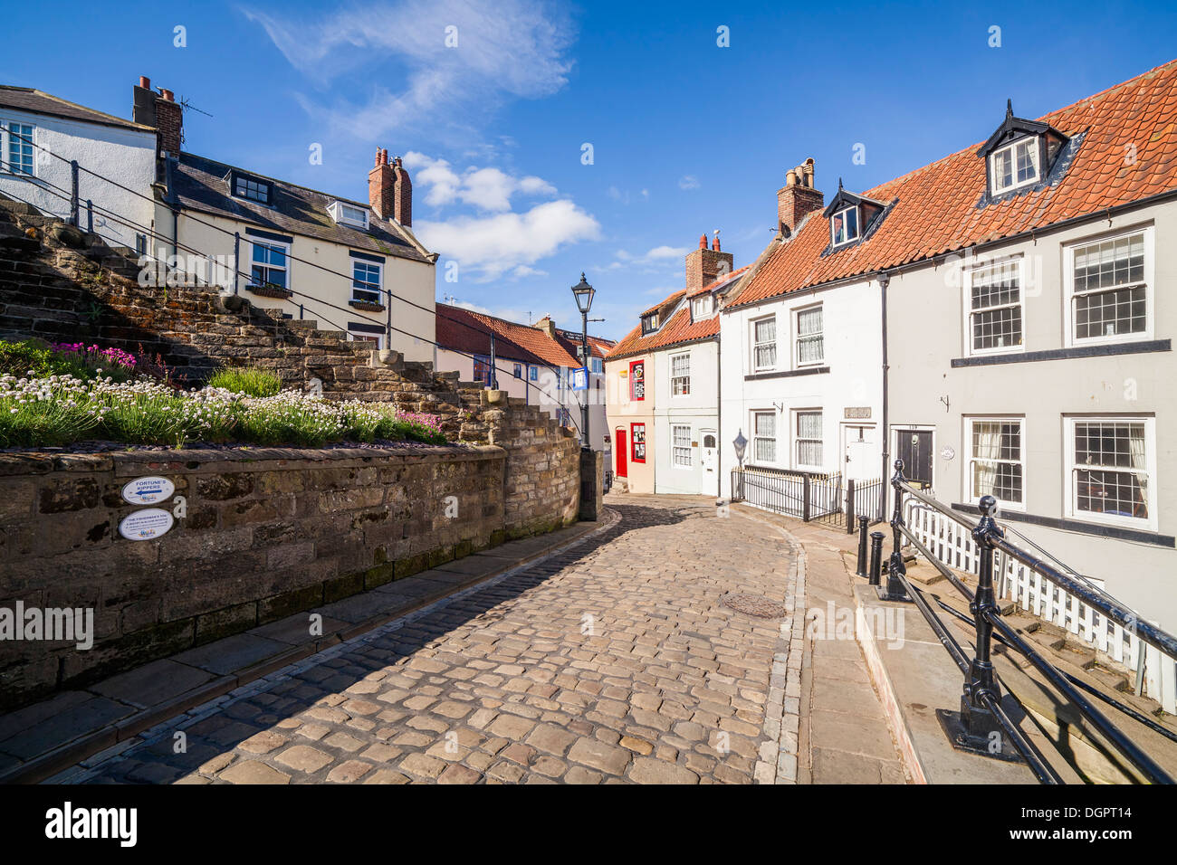 Henrietta Street, Whitby, North Yorkshire Stock Photo Alamy