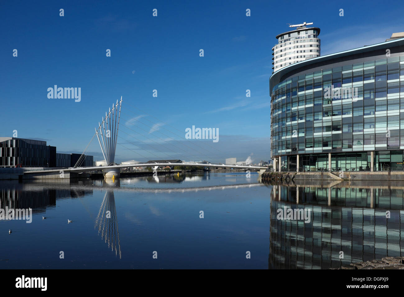 ontario basin at salford quays, greater manchester, uk Stock Photo Alamy