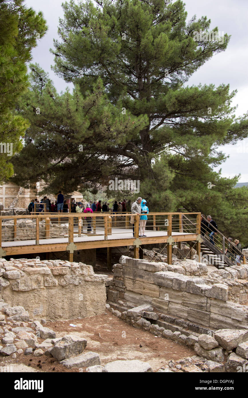 Knossos Palace on the Greek island of Crete Stock Photo