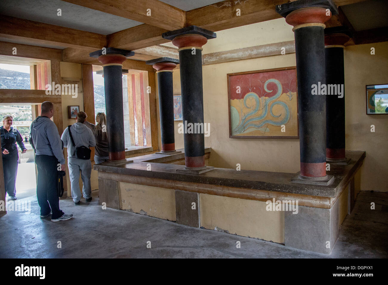 Knossos Palace on the Greek island of Crete Stock Photo