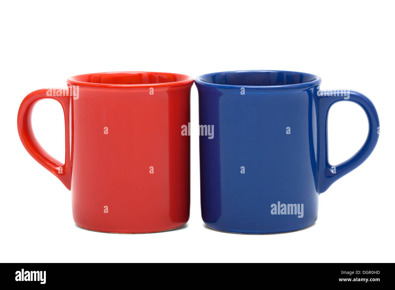 red and blue mug Stock Photo Alamy