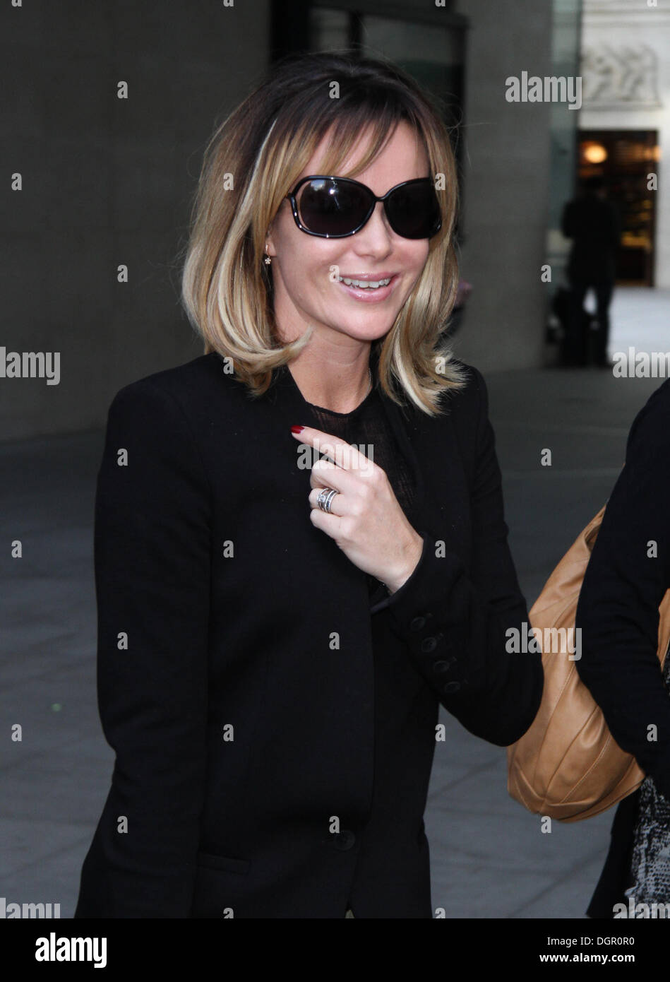 Amanda Holden seen at the BBC in London. Credit:  Simon Matthews/Alamy Live News Stock Photo