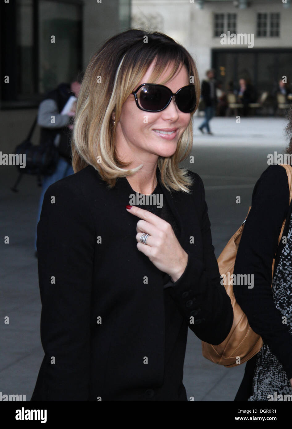 Amanda Holden seen at the BBC in London. Credit:  Simon Matthews/Alamy Live News Stock Photo